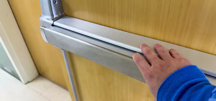 Installing a Push Bar on a Door Benicia